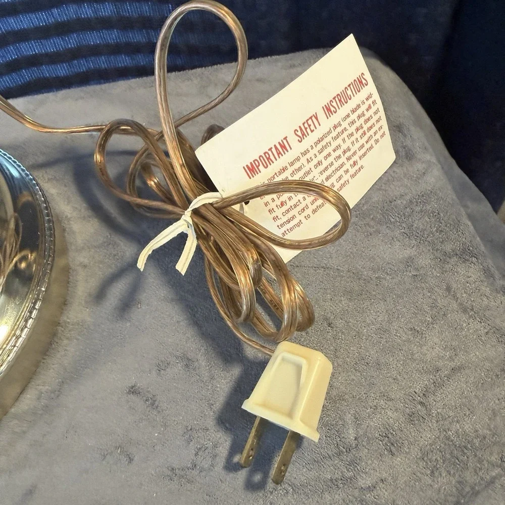Anne Hutte‎ Bleikristall Lead Crystal Bankers Desk Lamp - Working Rare Vintage